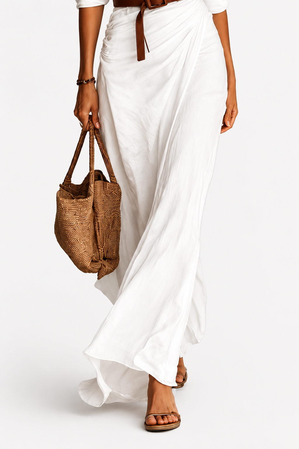 SCARLETT / MONACO BELTED MAXI DRESS