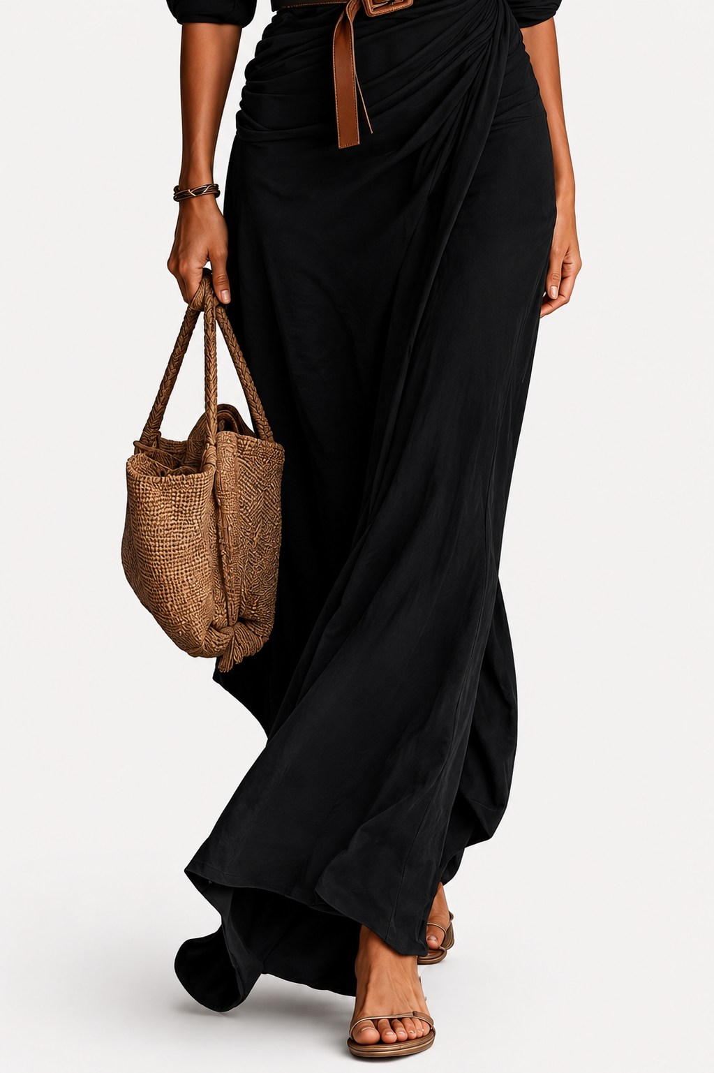 SCARLETT / MONACO BELTED MAXI DRESS