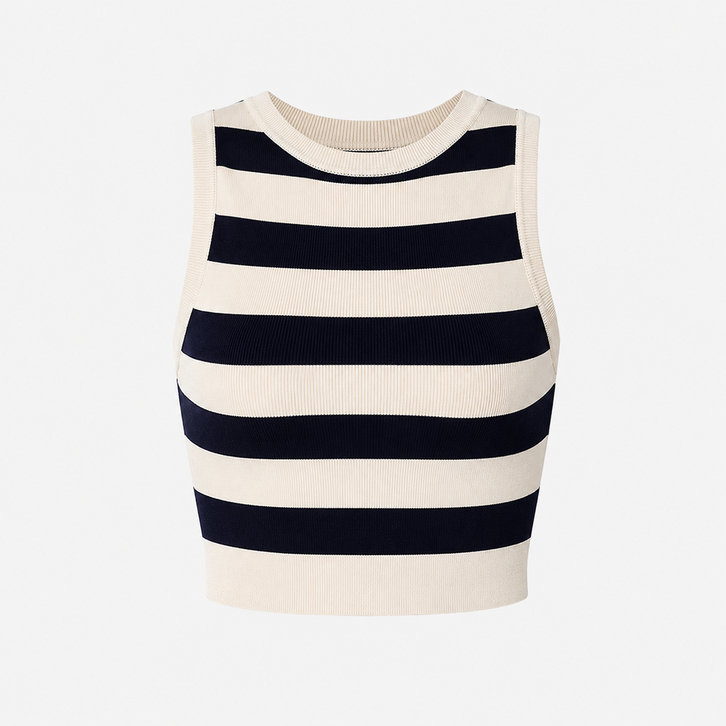 ARIA / BASIC STRIPE CROP TANK TOP